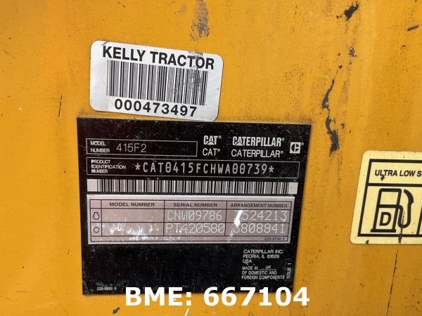 CATERPILLAR 415F2 BACKHOE LOADER